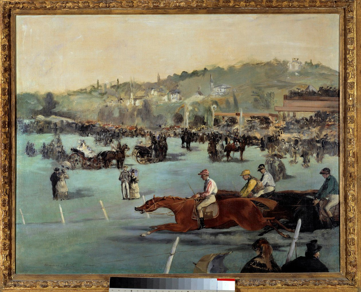 Lóversenyek a Bois de Boulogne-ban Edouard Manet festménye (1832-1883) 1872 Magángyűjtemény alkotó: Édouard Manet