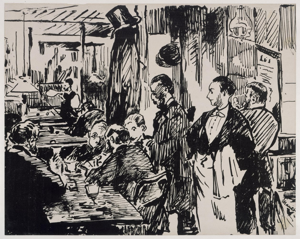 A kávéházban (első változat) alkotó: Édouard Manet
