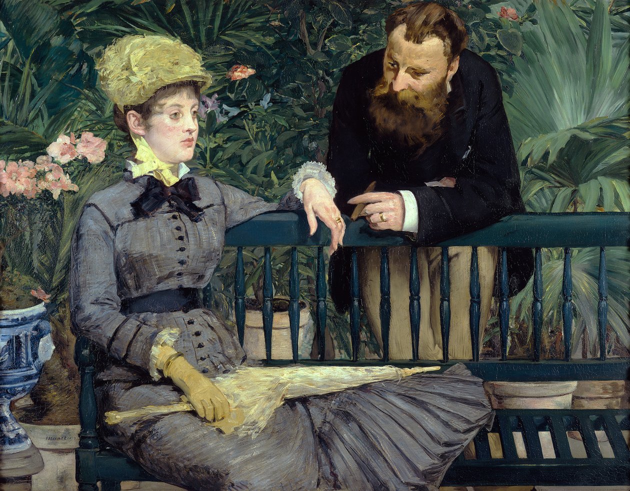 Az üvegházban alkotó: Édouard Manet