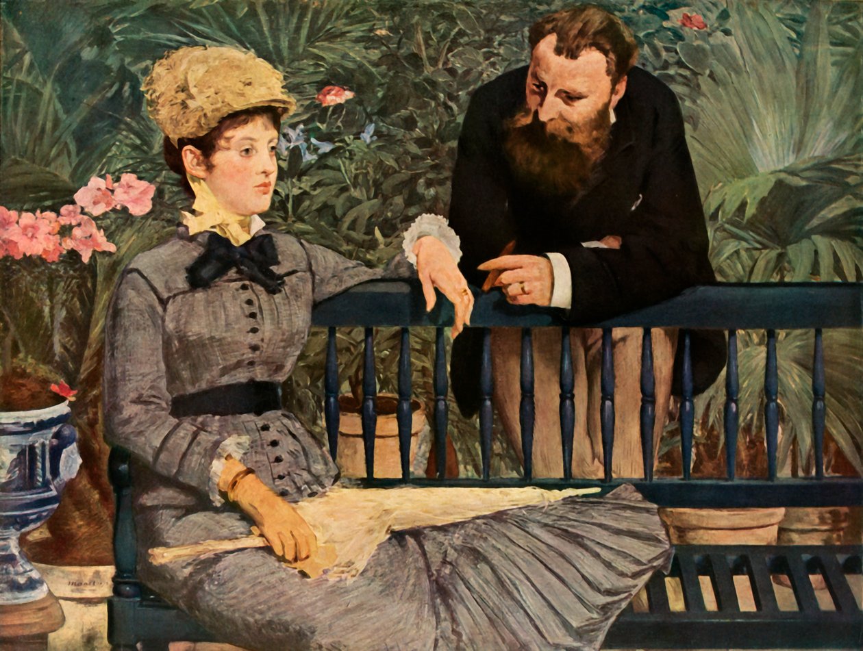 Az üvegházban, 1879, 1937. alkotó: Édouard Manet