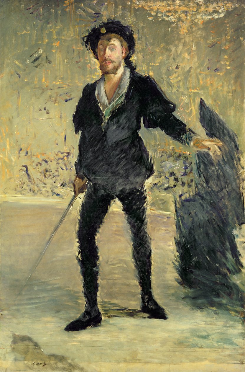 Jean Baptiste Faure (1840-1914) Ambroise Thomas (1811-86) Hamlet című operájában (Tanulmány), 1877 alkotó: Édouard Manet