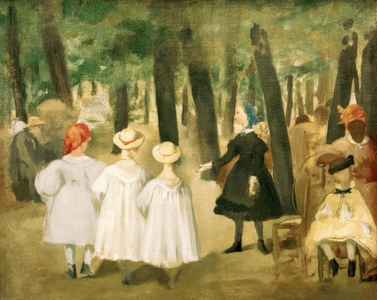 Gyermekek a Tuileriákban alkotó: Édouard Manet