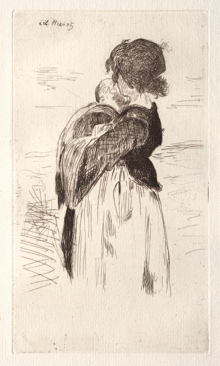 A kislány kezében egy baba. alkotó: Édouard Manet