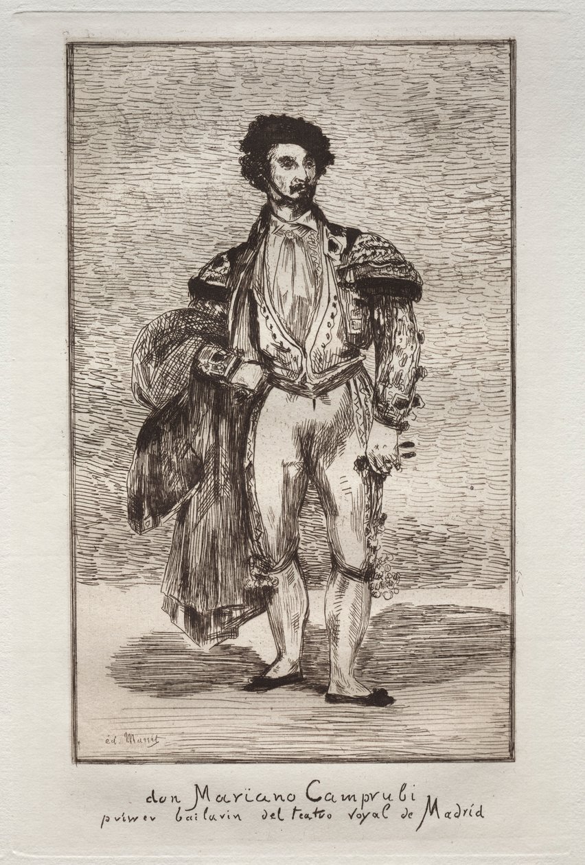 A táncos Don Mariano Camprubi. alkotó: Édouard Manet