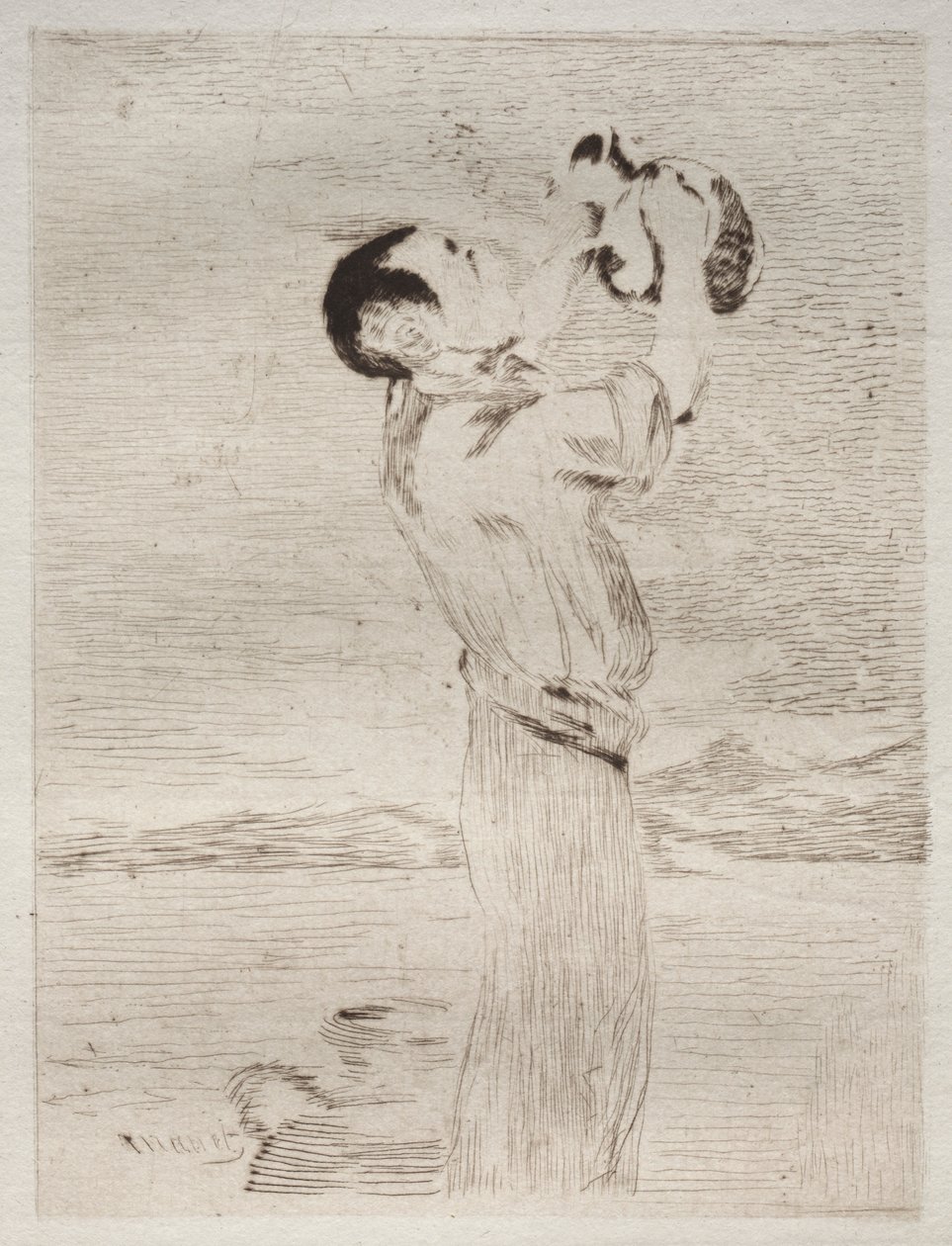 A vízivó. alkotó: Édouard Manet