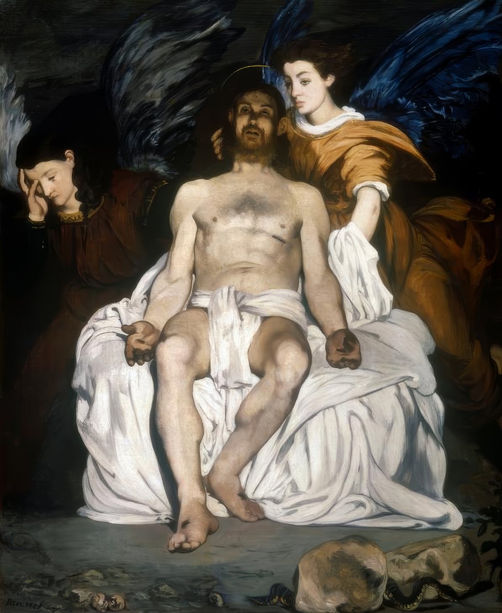 A halott Krisztus és az angyalok alkotó: Édouard Manet