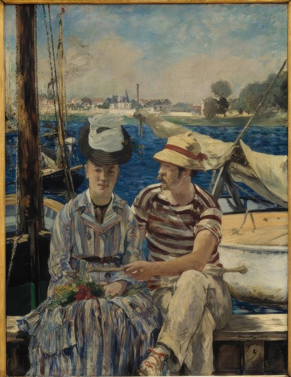 Vasárnap a Szajnán (Argenteuil) alkotó: Édouard Manet