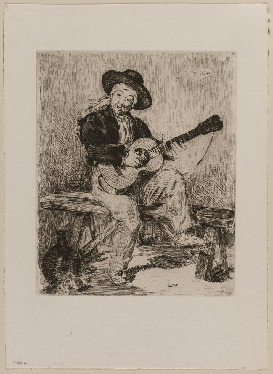 Le Guitarrero alkotó: Édouard Manet