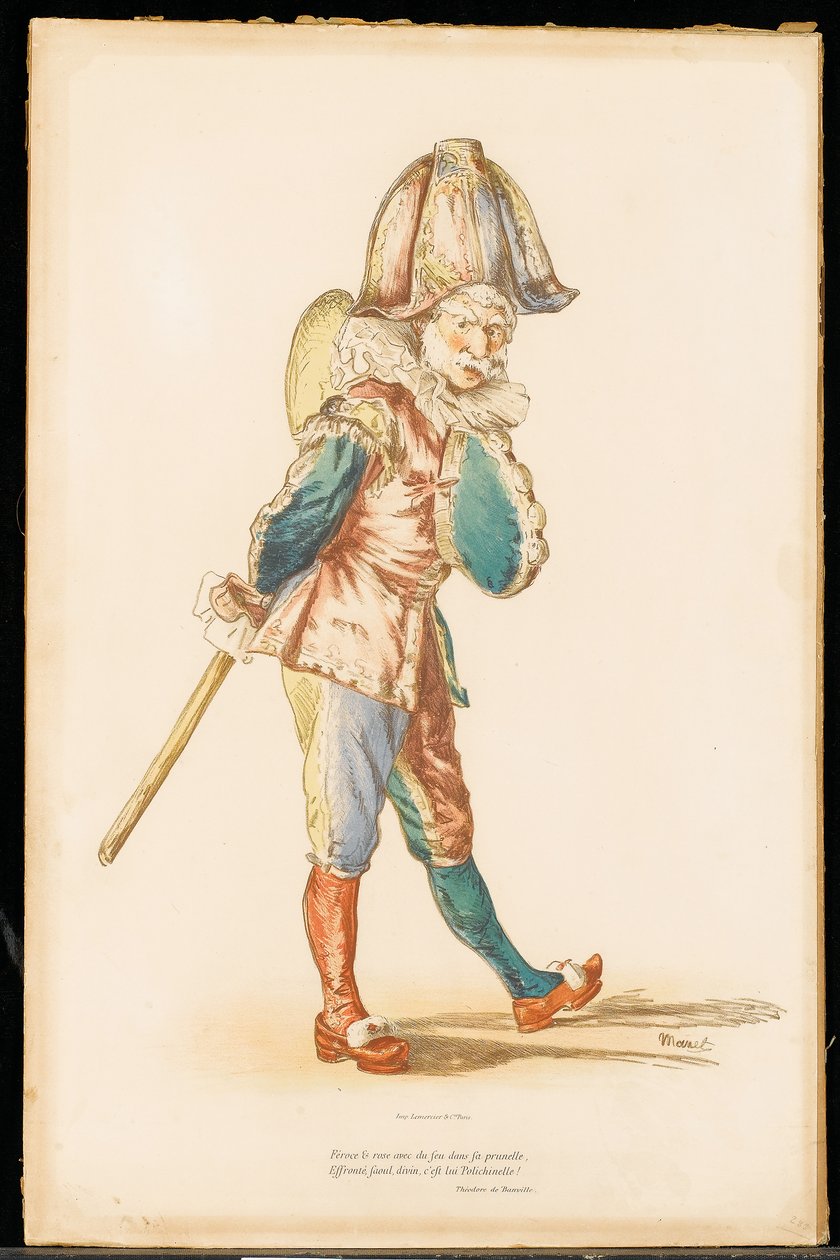 A Punchinello, 1874-76 alkotó: Édouard Manet