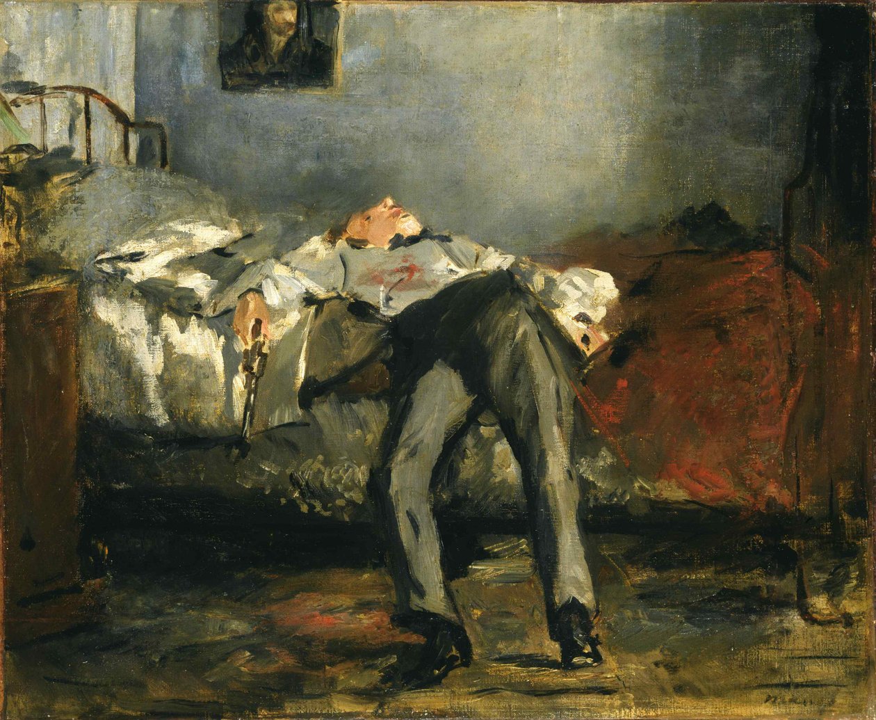 Az öngyilkosság, 1877 körül. alkotó: Édouard Manet