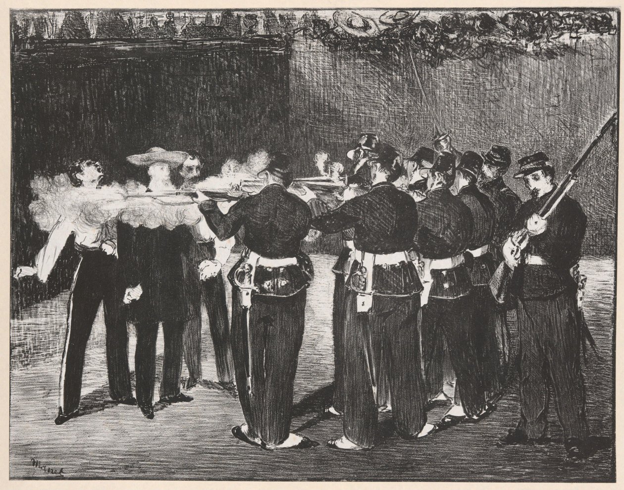 Miksa kivégzése alkotó: Édouard Manet