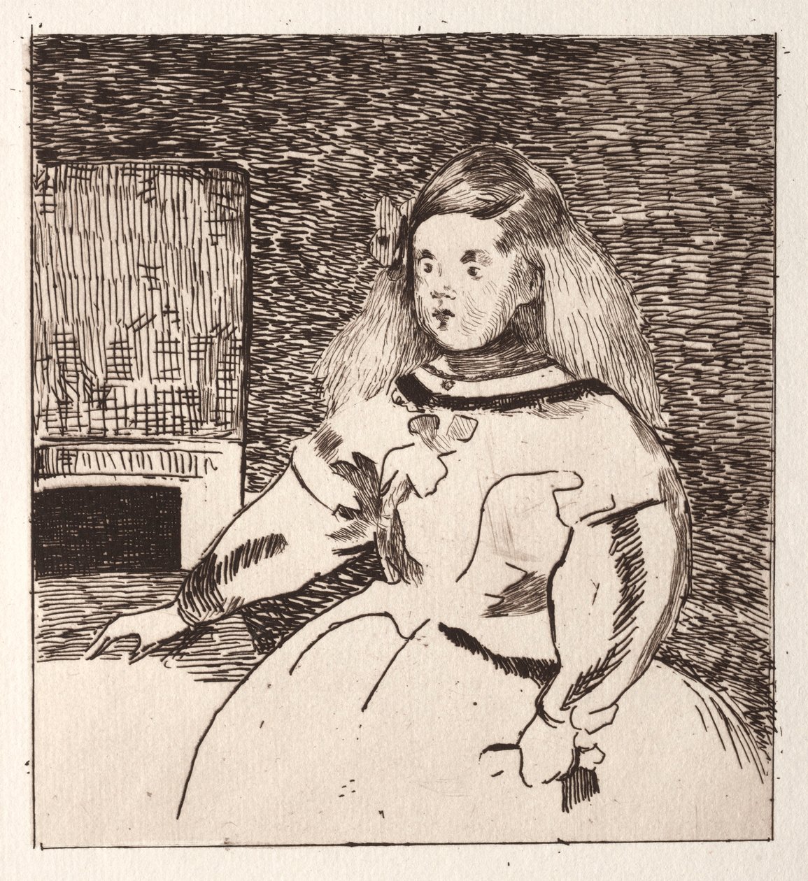 l infante Marguerite. alkotó: Édouard Manet