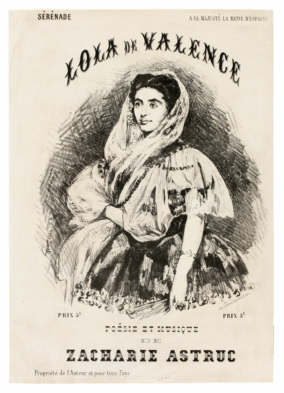 Lola de Valencia alkotó: Édouard Manet