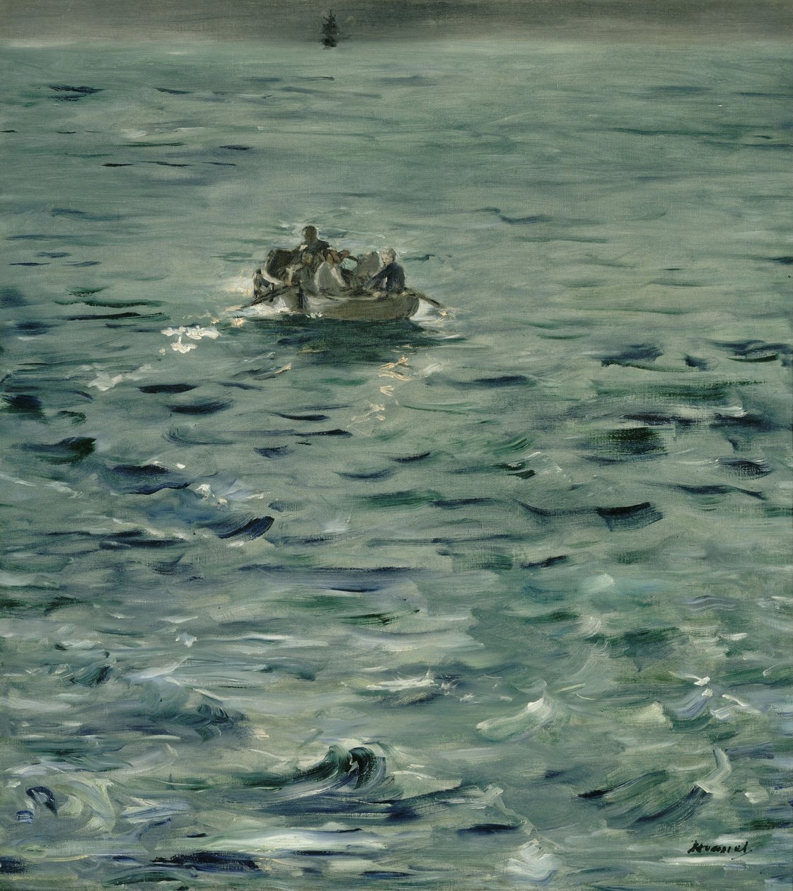 Menekülés Rochefortból alkotó: Édouard Manet