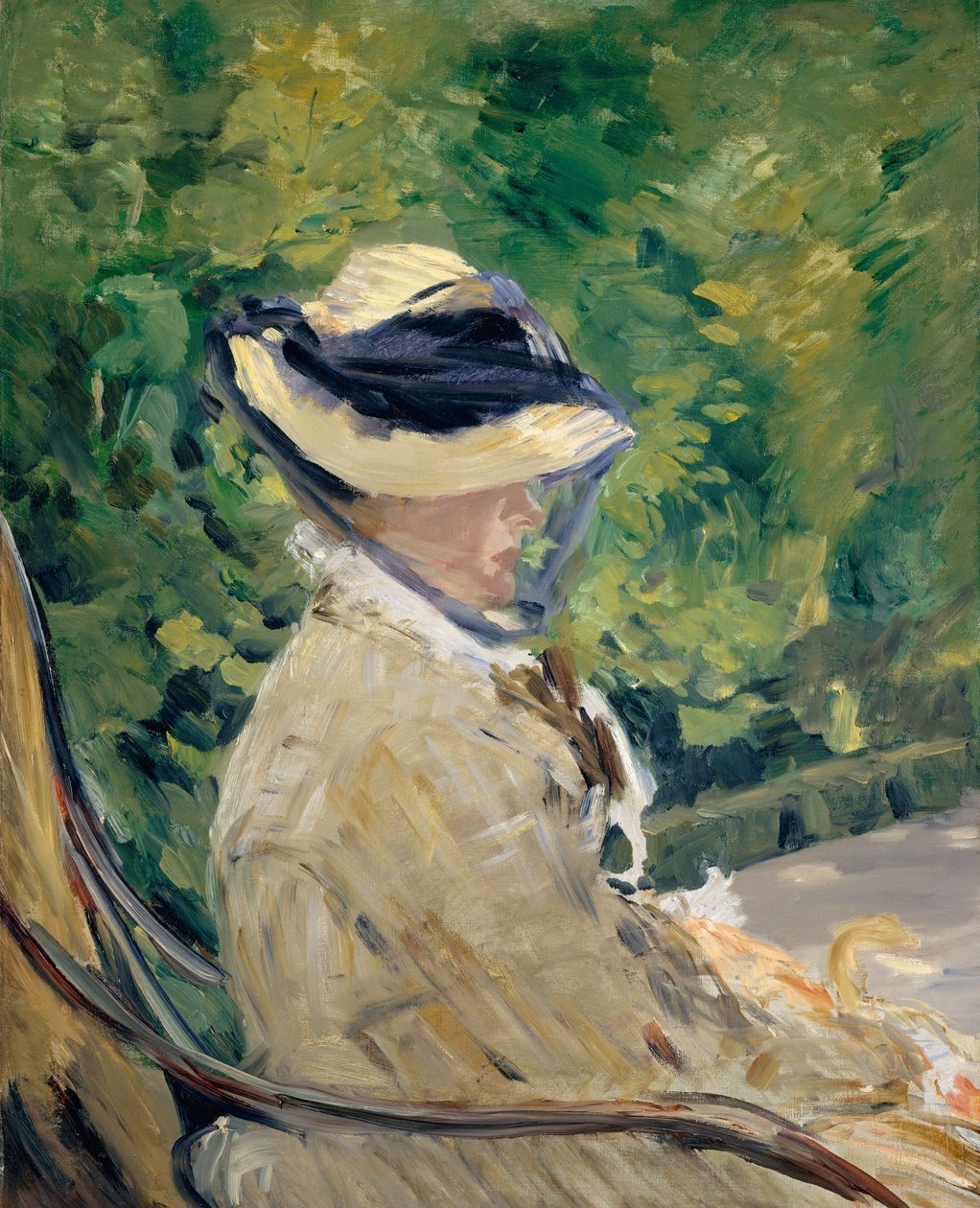 Madame Manet a Bellevue-ban alkotó: Édouard Manet