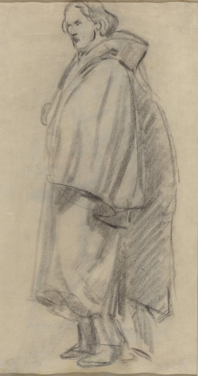 Köpenyt viselő férfi [verso] alkotó: Édouard Manet