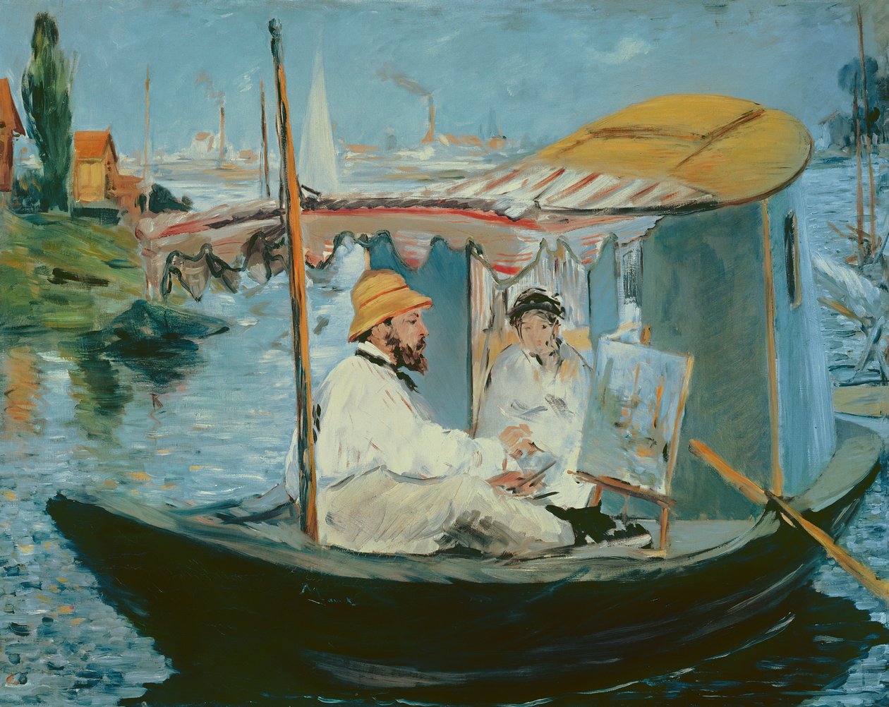 Monet lebegő műtermében alkotó: Édouard Manet
