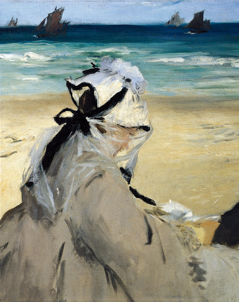 A tengerparton, Edouard Manet, részlet alkotó: Édouard Manet