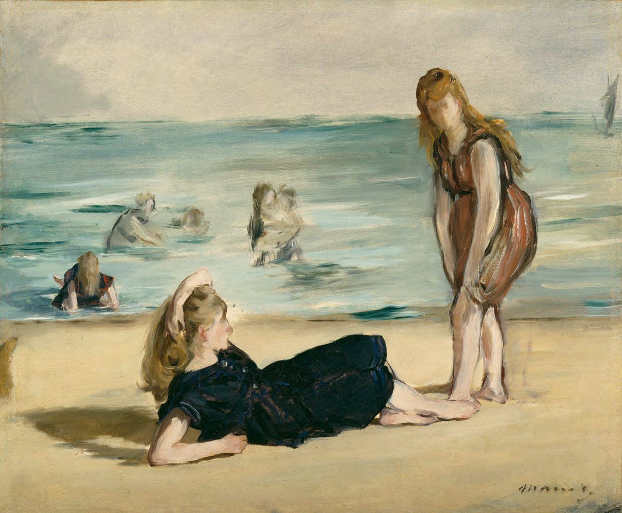 A tengerparton, 1868 körül alkotó: Édouard Manet