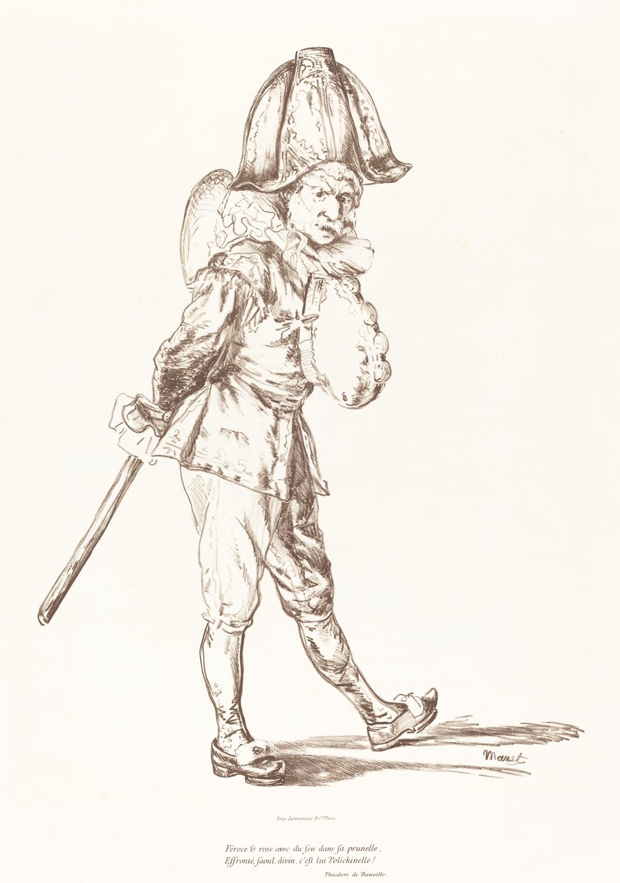 Punchinello, 1874. alkotó: Édouard Manet