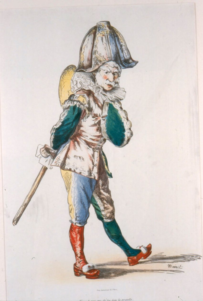 Polichinelle, 1874 alkotó: Édouard Manet