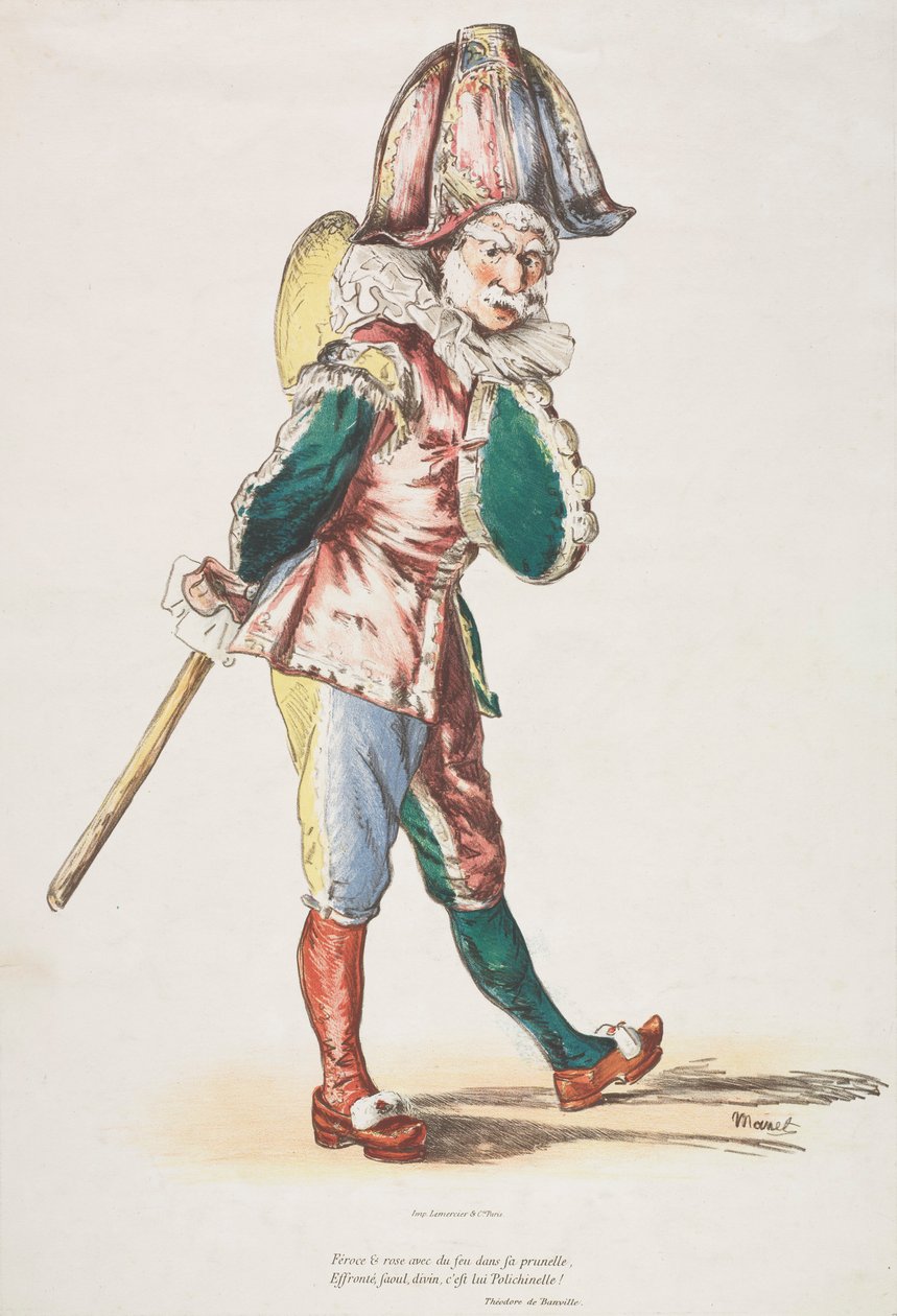 Polichinelle, 1876. alkotó: Édouard Manet