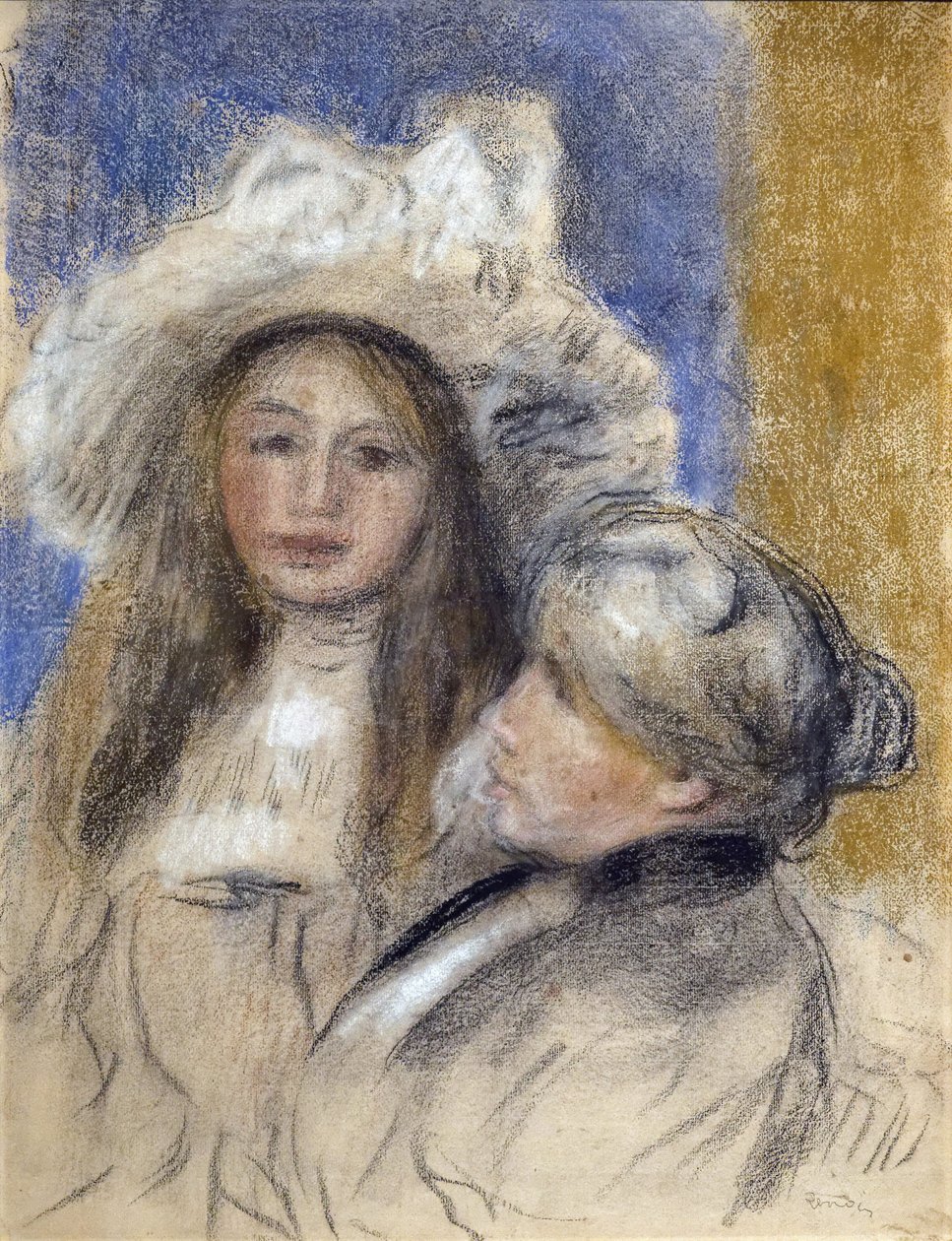 Berthe Morisot (1841-1895) és lánya (Julie Manet) portréja alkotó: Édouard Manet