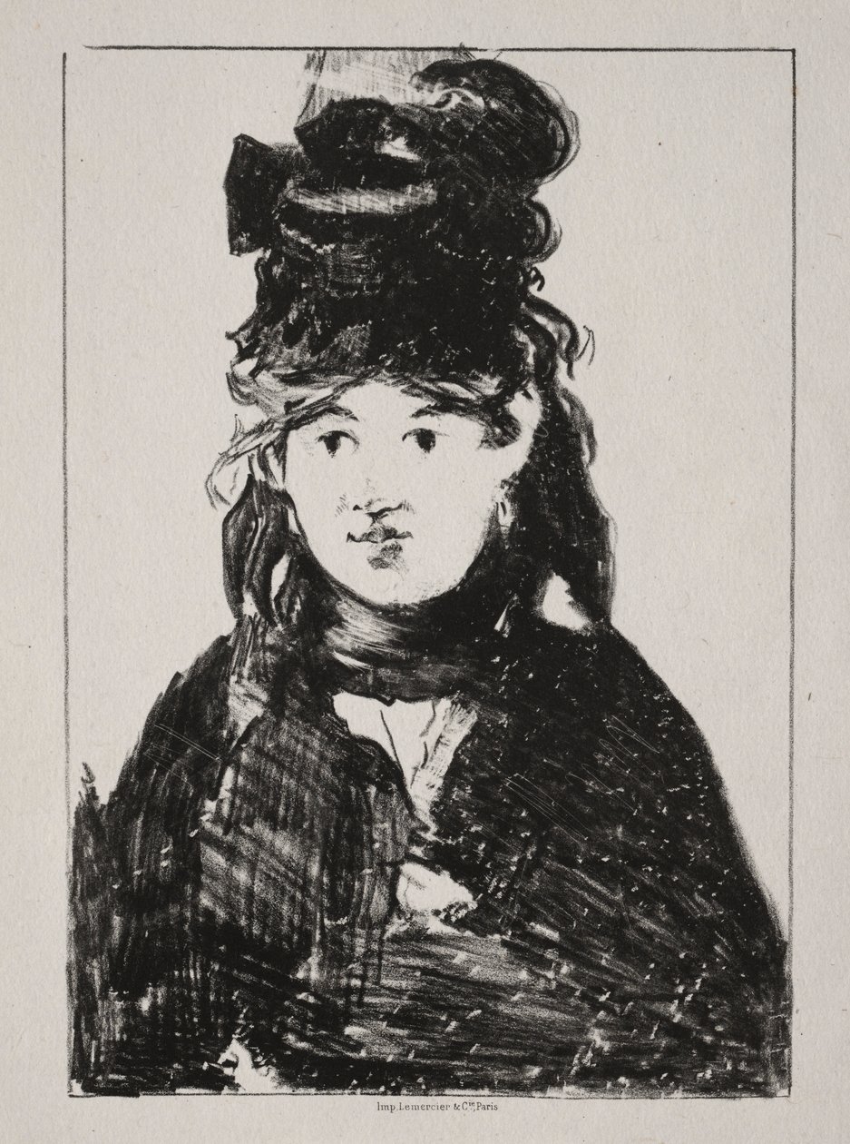 Berthe Morisot portréja, 1872. alkotó: Édouard Manet