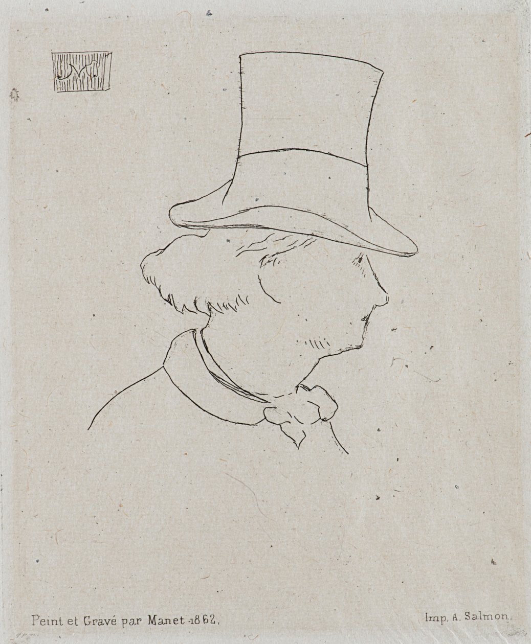 Charles Baudelaire portréja 1821-1867. alkotó: Édouard Manet