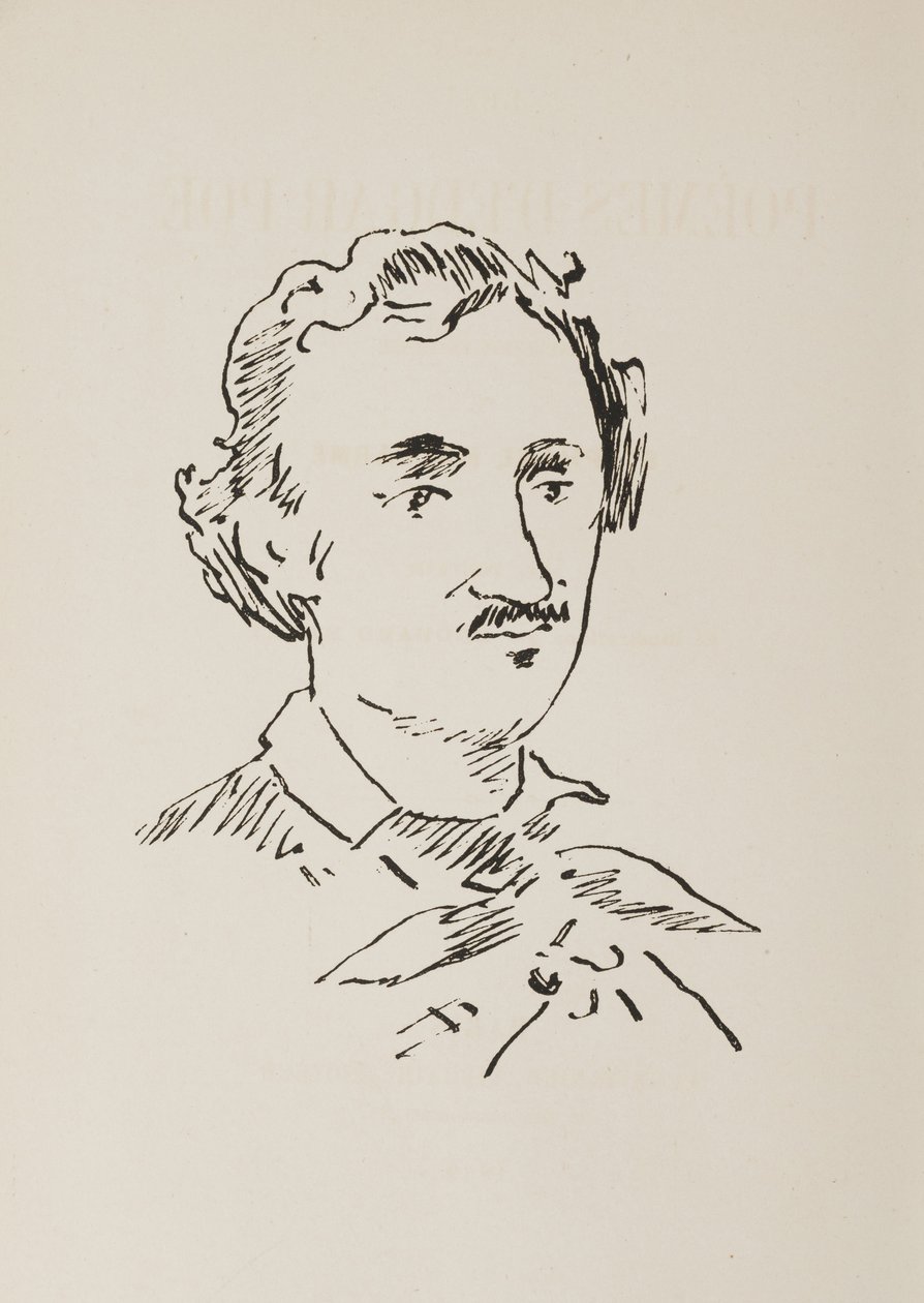 Edgar Allan Poe portréja 1809-1849, 1889. alkotó: Édouard Manet