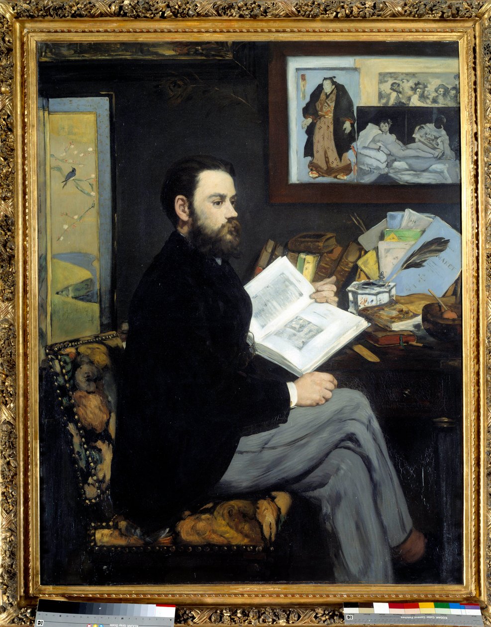 Emile Zola (1840-1902) portréja – Edouard Manet (1832-1883) festménye alkotó: Édouard Manet