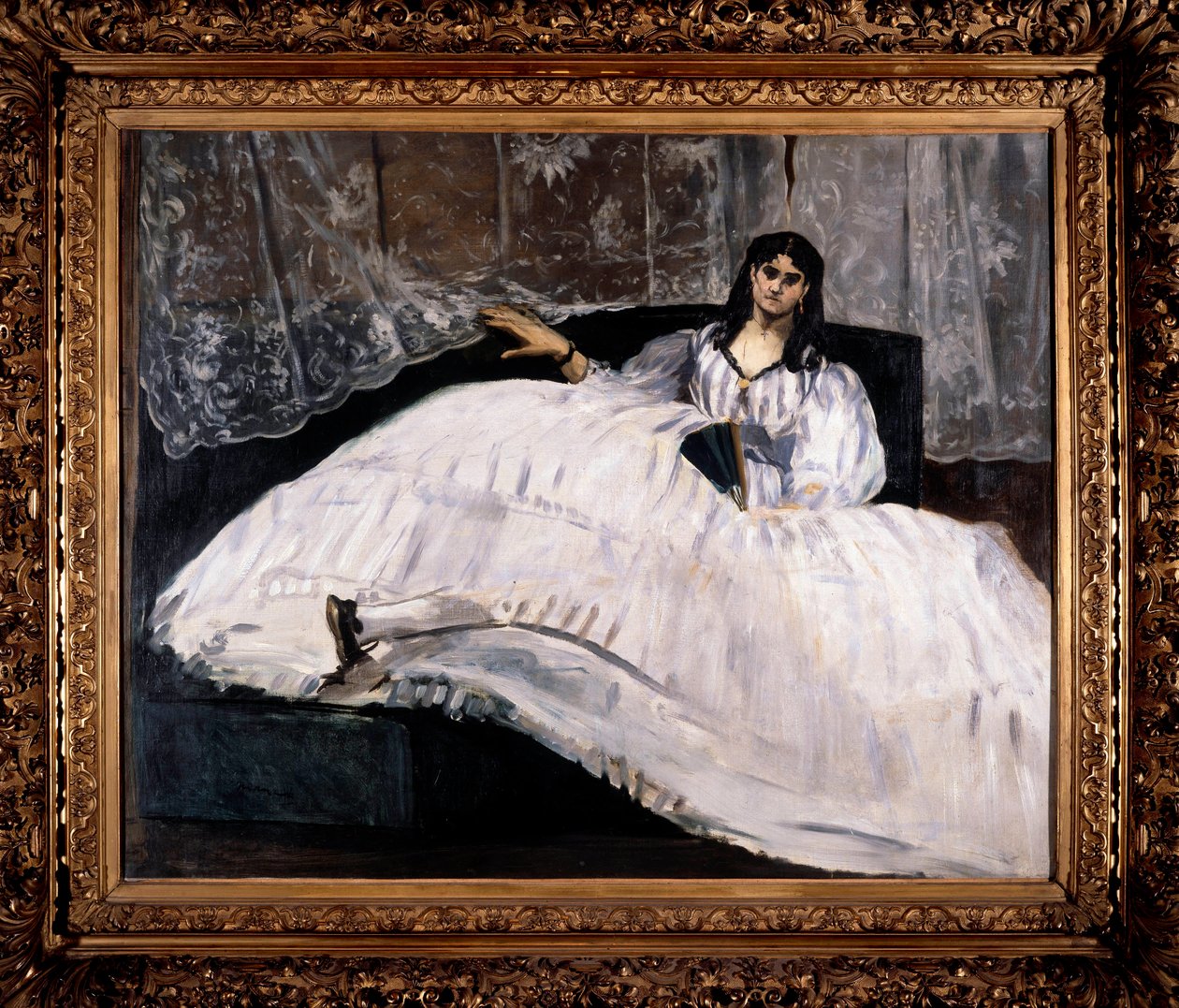 Jeanne Duval, Baudelaire szeretőjének portréja. Edouard Manet festménye (1832-1883) alkotó: Édouard Manet