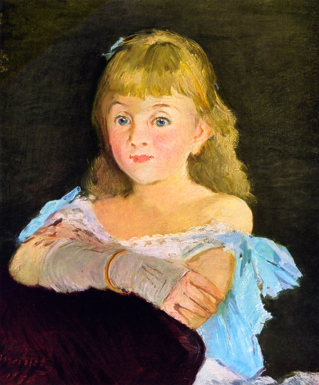 Lina Campineanu portréja, 1878. alkotó: Édouard Manet