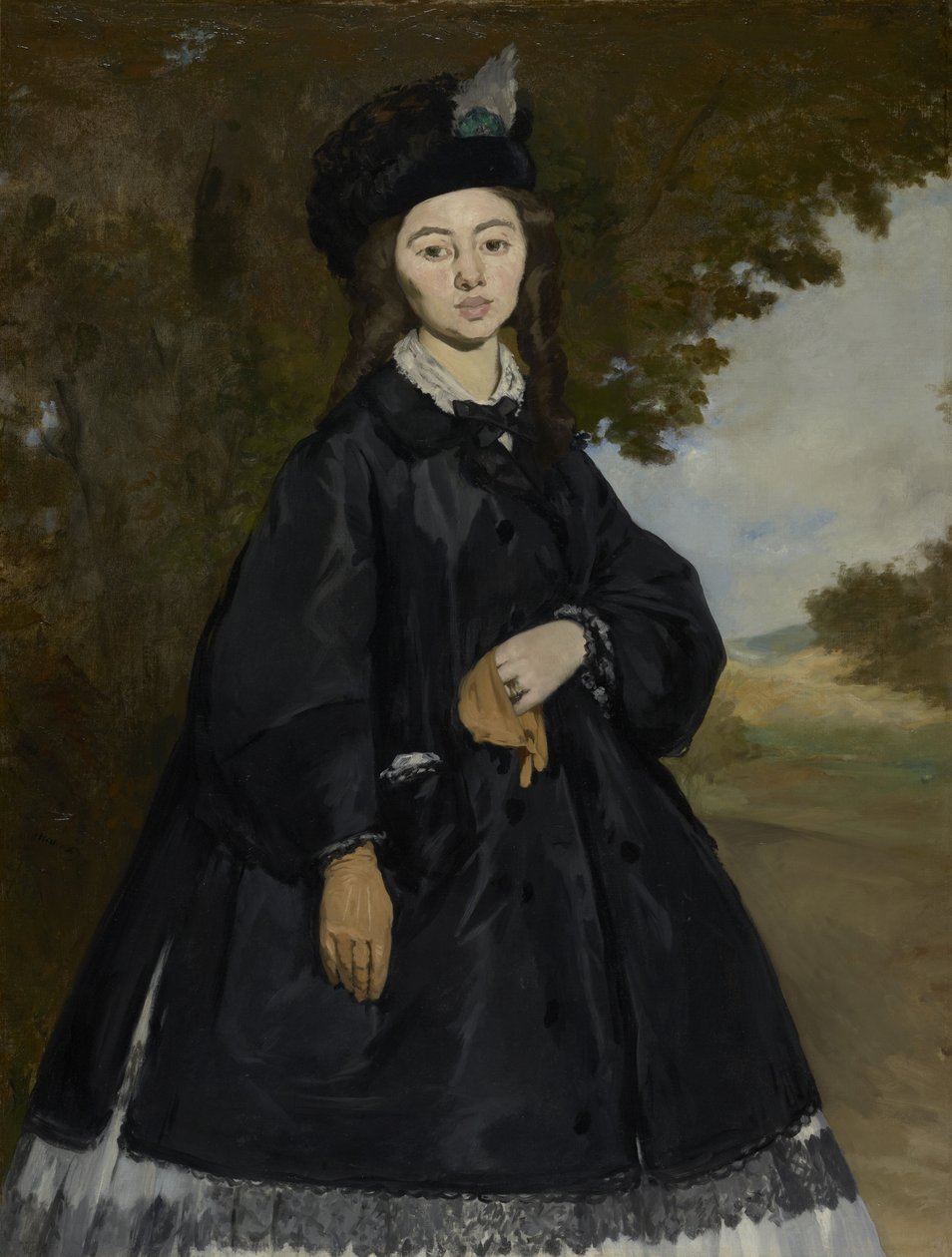 Madame Brunet portréja, 1861-1863 körül (olaj, vászon) alkotó: Édouard Manet