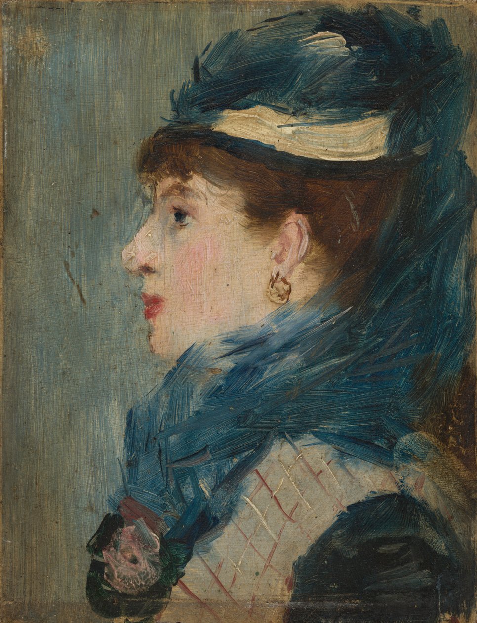 Hölgy portréja, c. 1879 (olaj, fa) alkotó: Édouard Manet