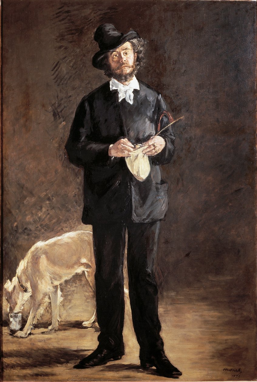 Gilbert-Marcellin Desboutin költő, festő és szobrász portréja (Gilbert Marcelin) alkotó: Édouard Manet