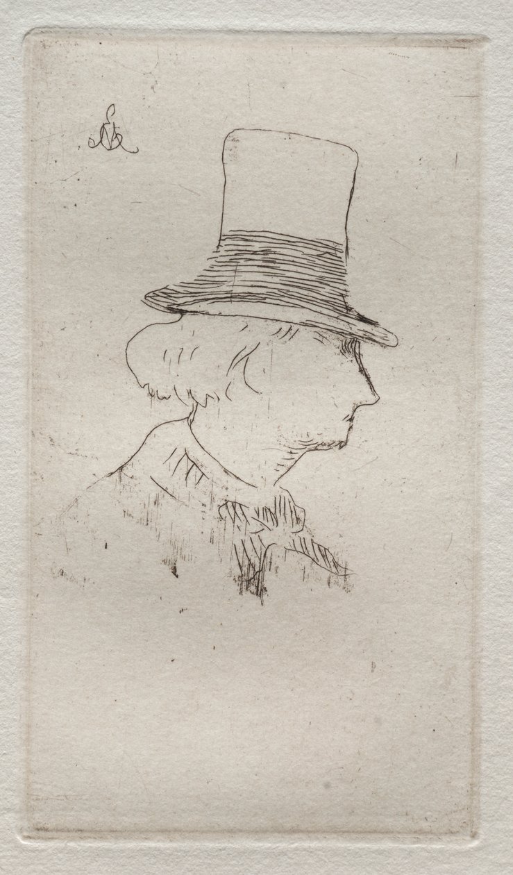 Charles Baudelaire profilportréja alkotó: Édouard Manet