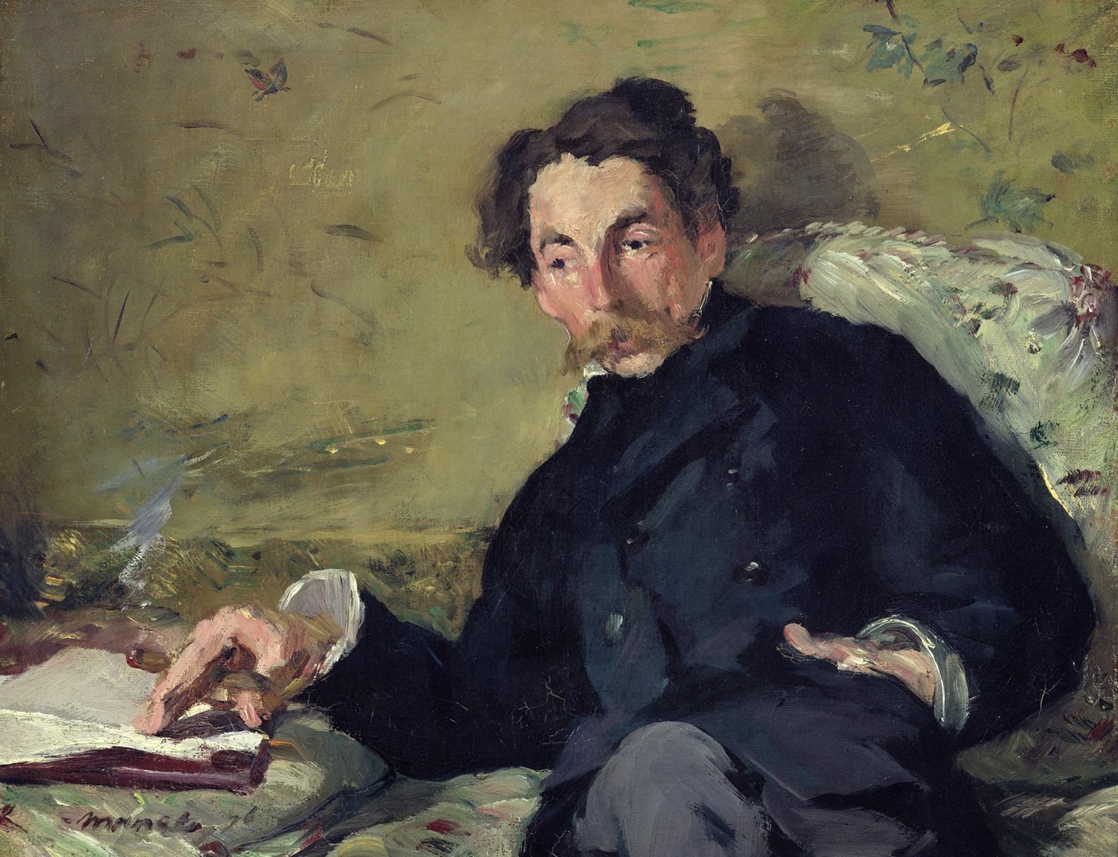 Stephane Mallarme (1842-98) 1876 (olaj, vászon) alkotó: Édouard Manet