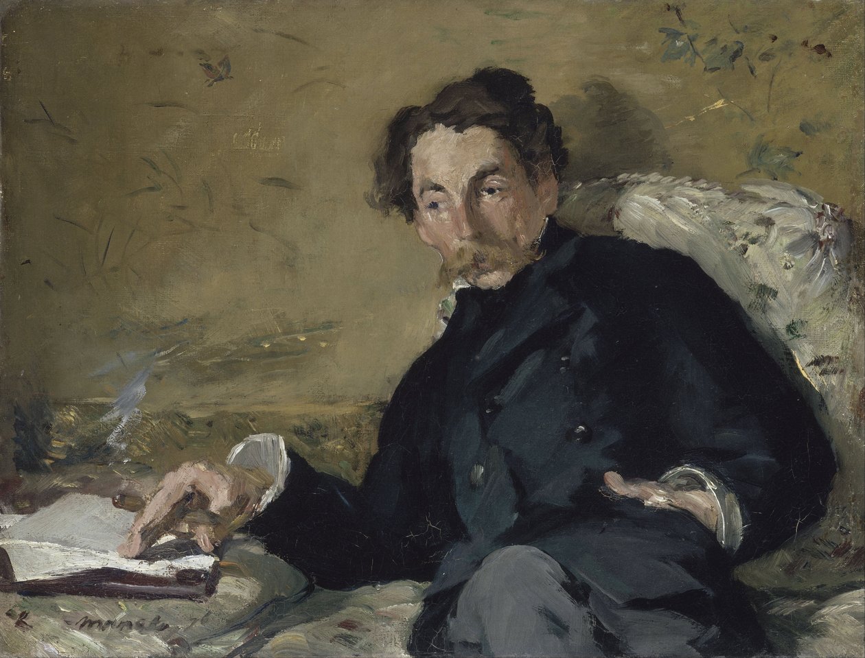 Stéphane Mallarmé alkotó: Édouard Manet
