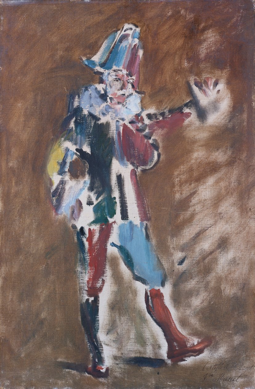 Tanulmány a Polichinelle számára, 1873 alkotó: Édouard Manet