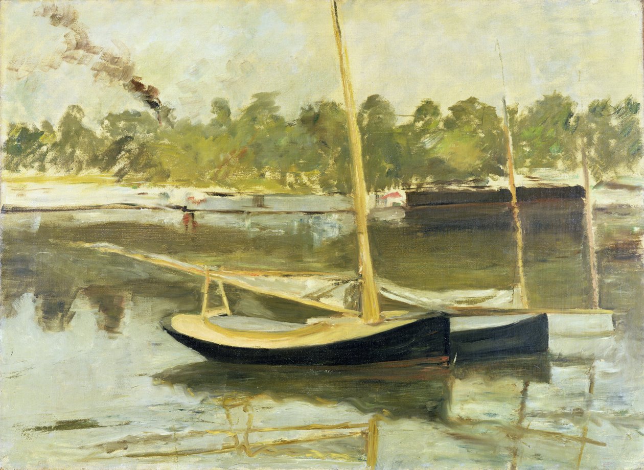 Egy hajó tanulmányozása Argenteuilben alkotó: Édouard Manet