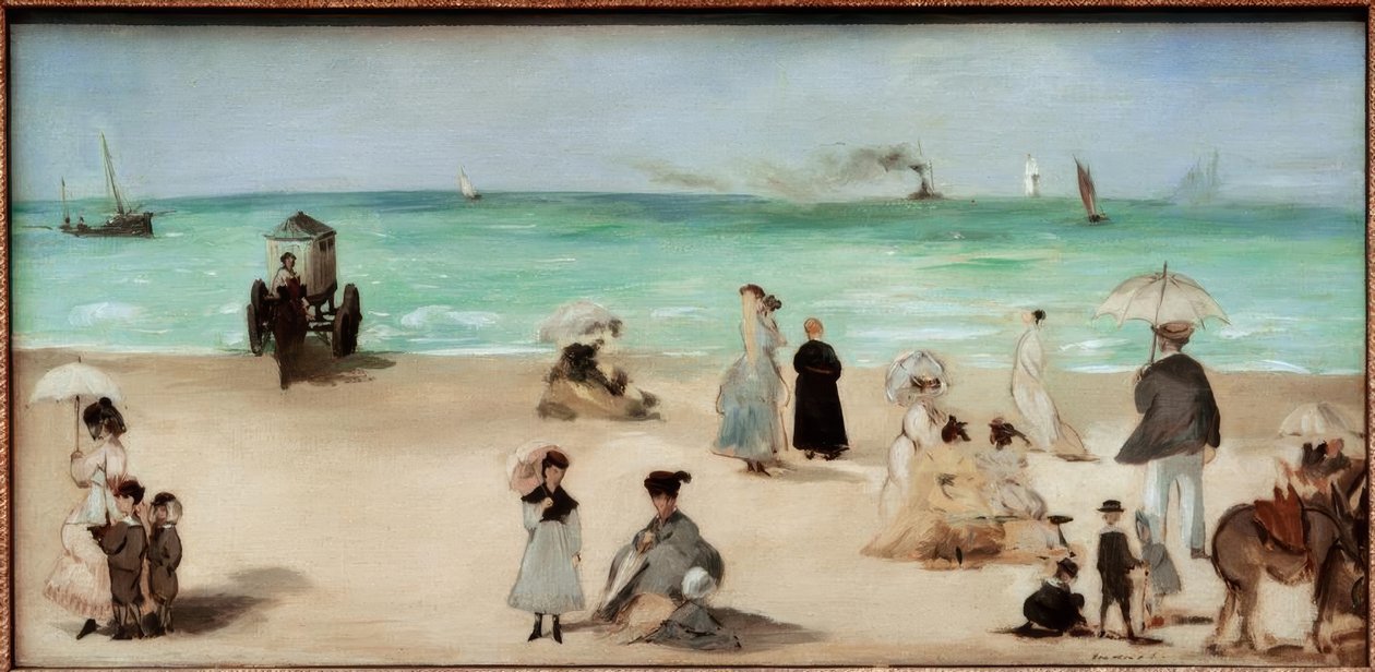 Boulognesur-Mer tengerpartján alkotó: Édouard Manet