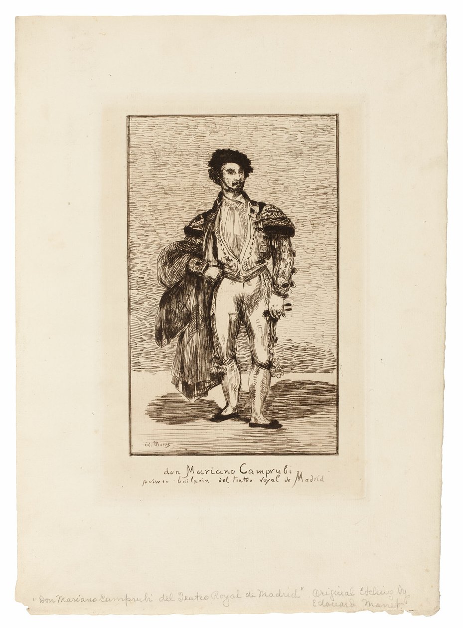 A balett-táncos (Don Mariano Camprubi) alkotó: Édouard Manet