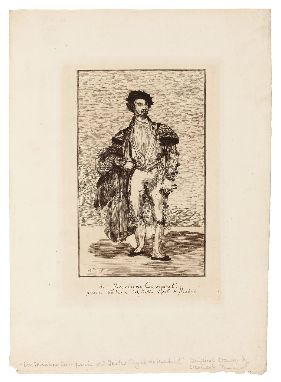 A balett-táncos (Don Mariano Camprubi) alkotó: Édouard Manet