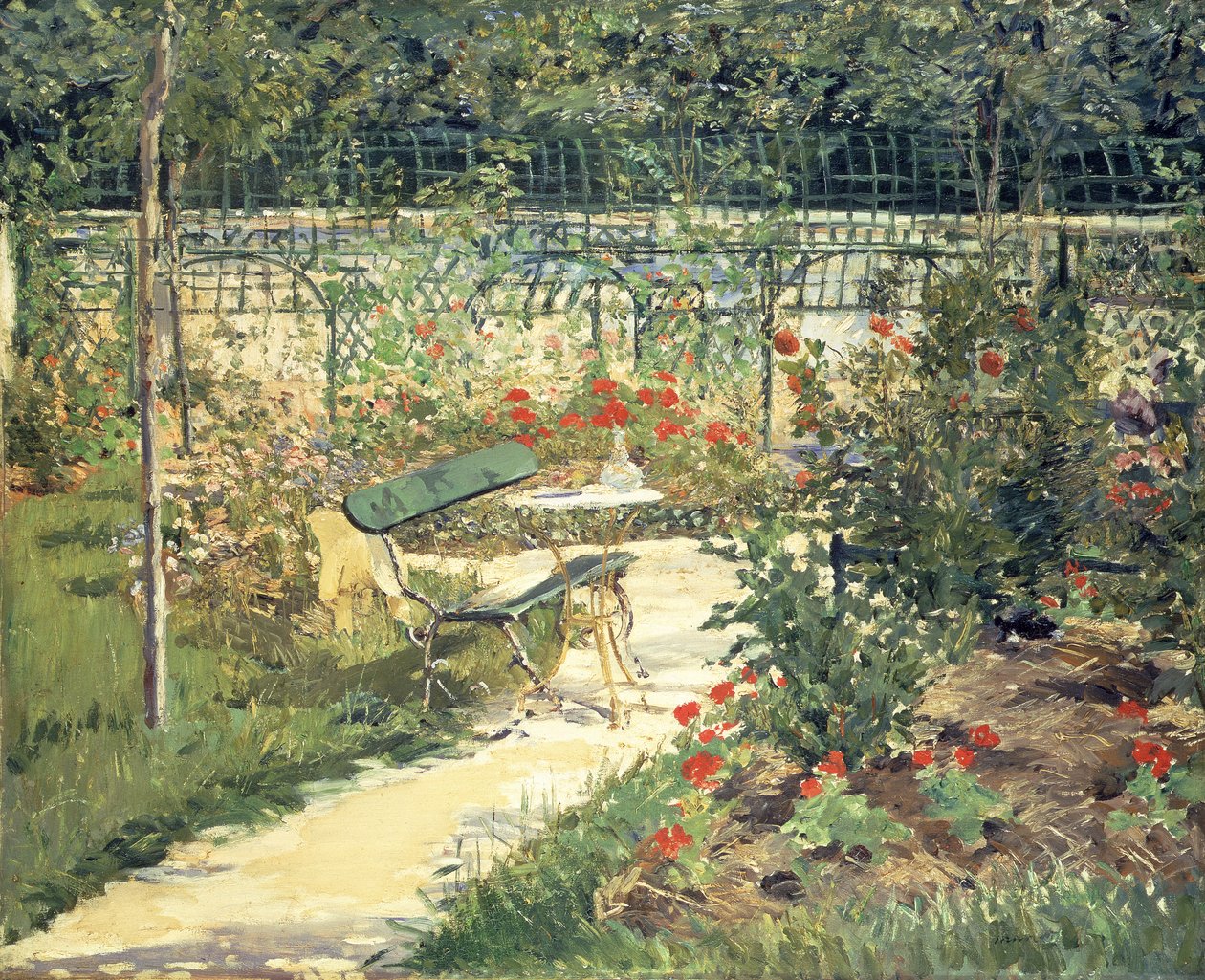 A pad a versailles-i kertben, 1881 alkotó: Édouard Manet