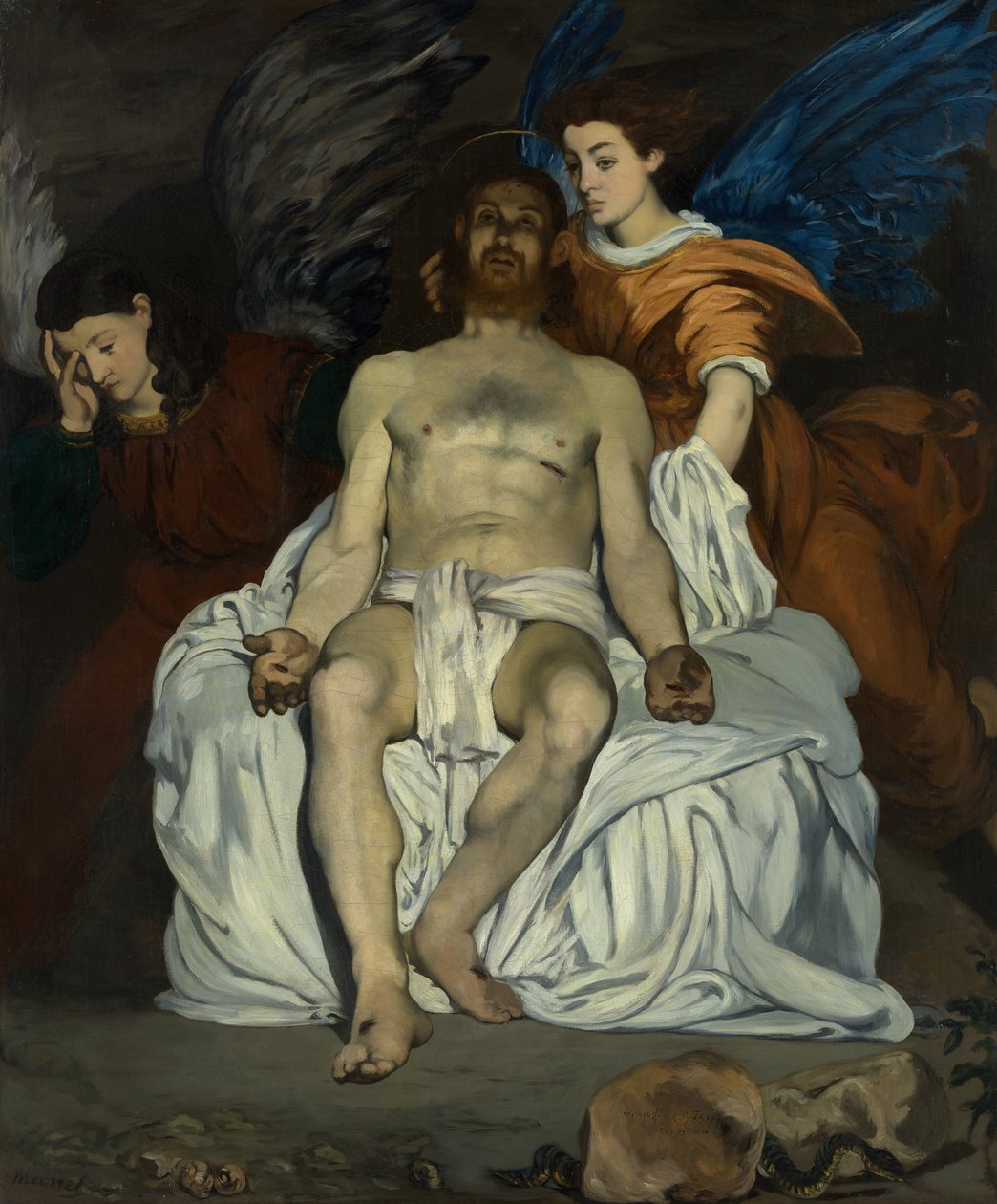 A halott Krisztus angyalokkal, 1864. alkotó: Édouard Manet