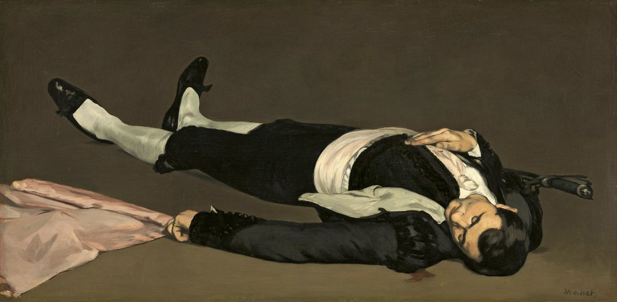 A halott Toreador, 1864 körül alkotó: Édouard Manet