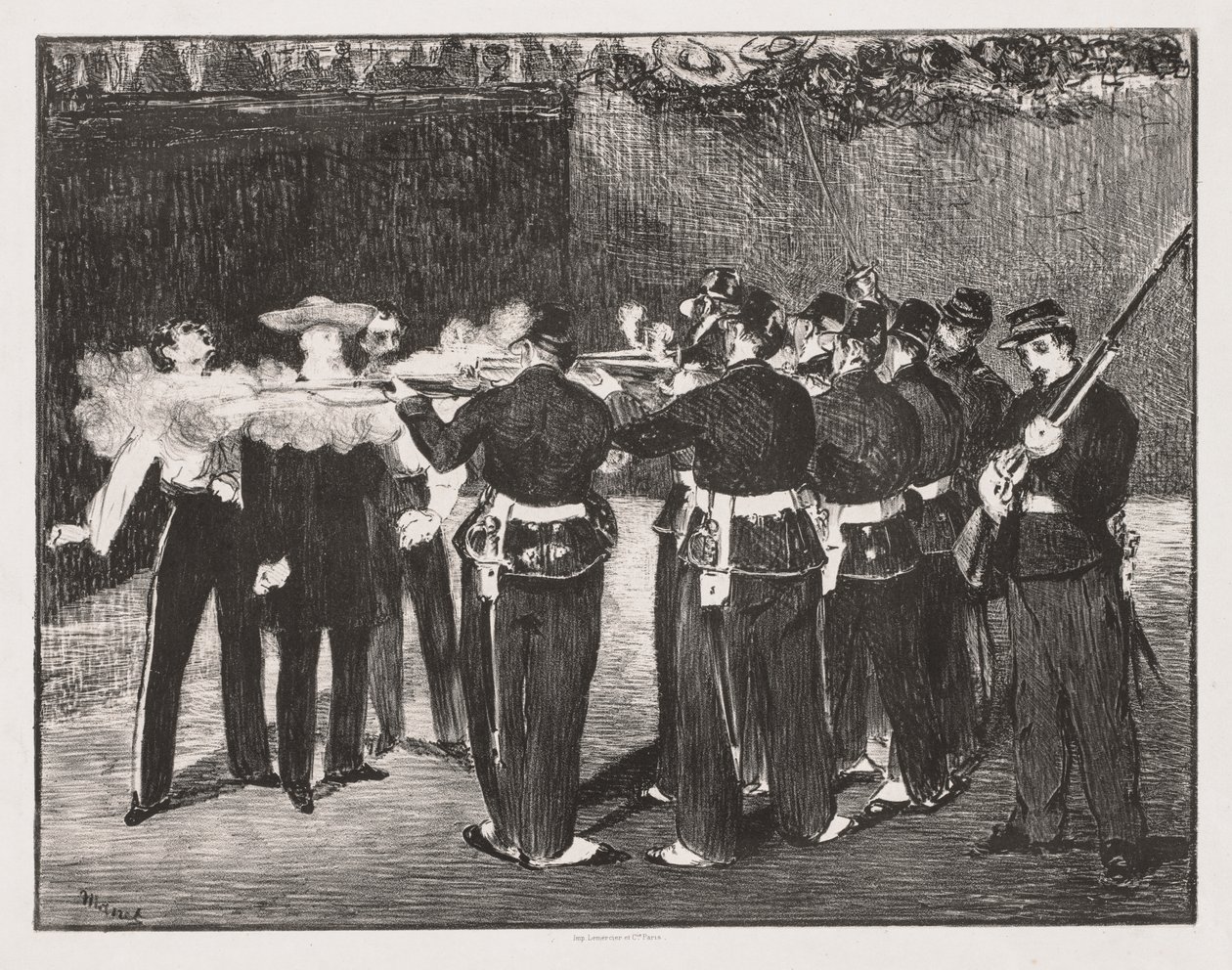 Maximilian császár kivégzése alkotó: Édouard Manet