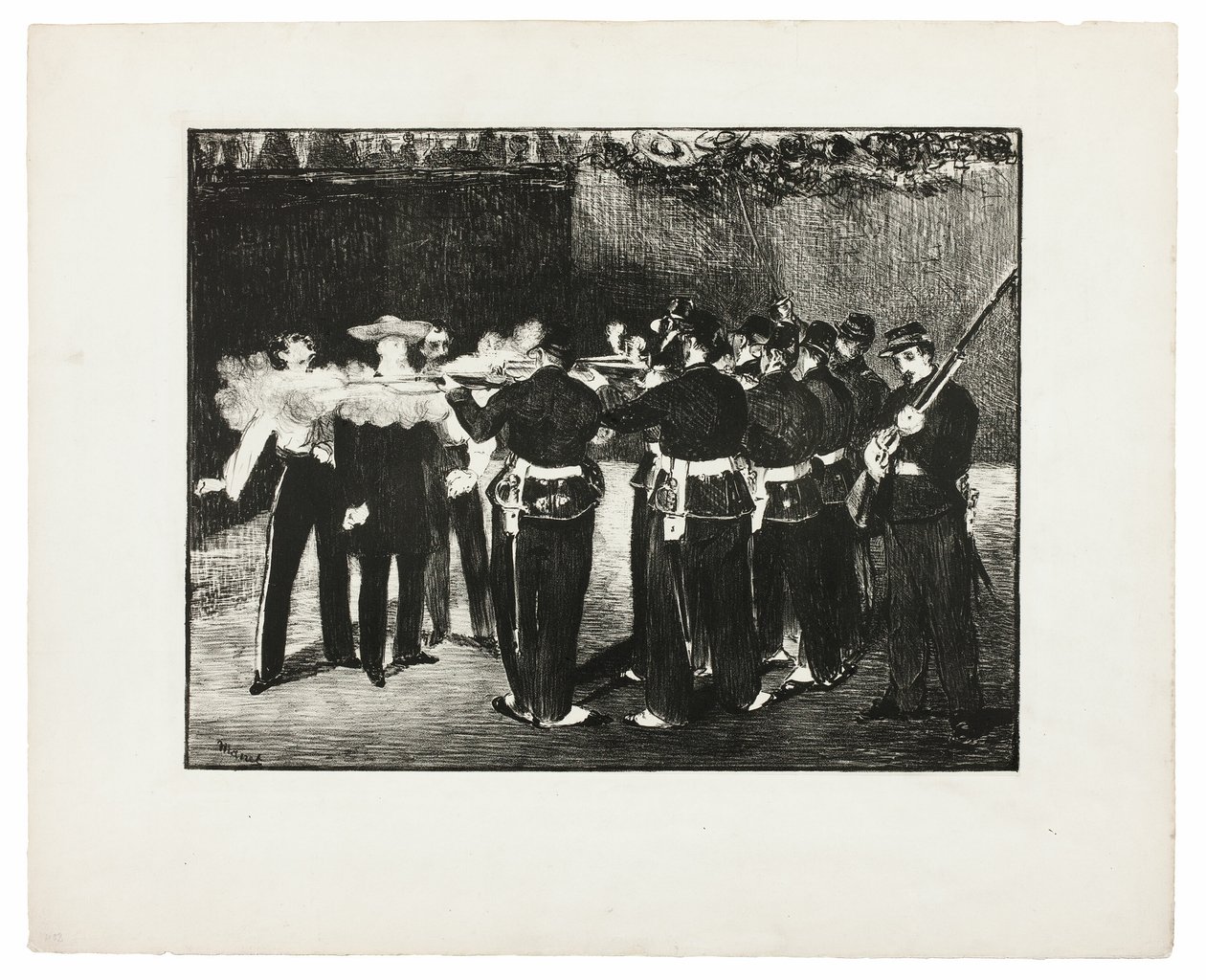 Maximilian kivégzése alkotó: Édouard Manet