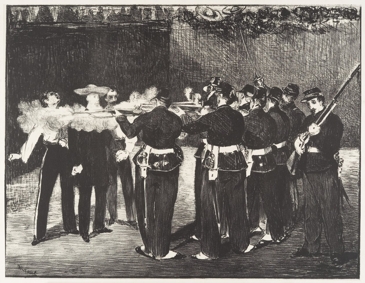 Miksa kivégzése alkotó: Édouard Manet